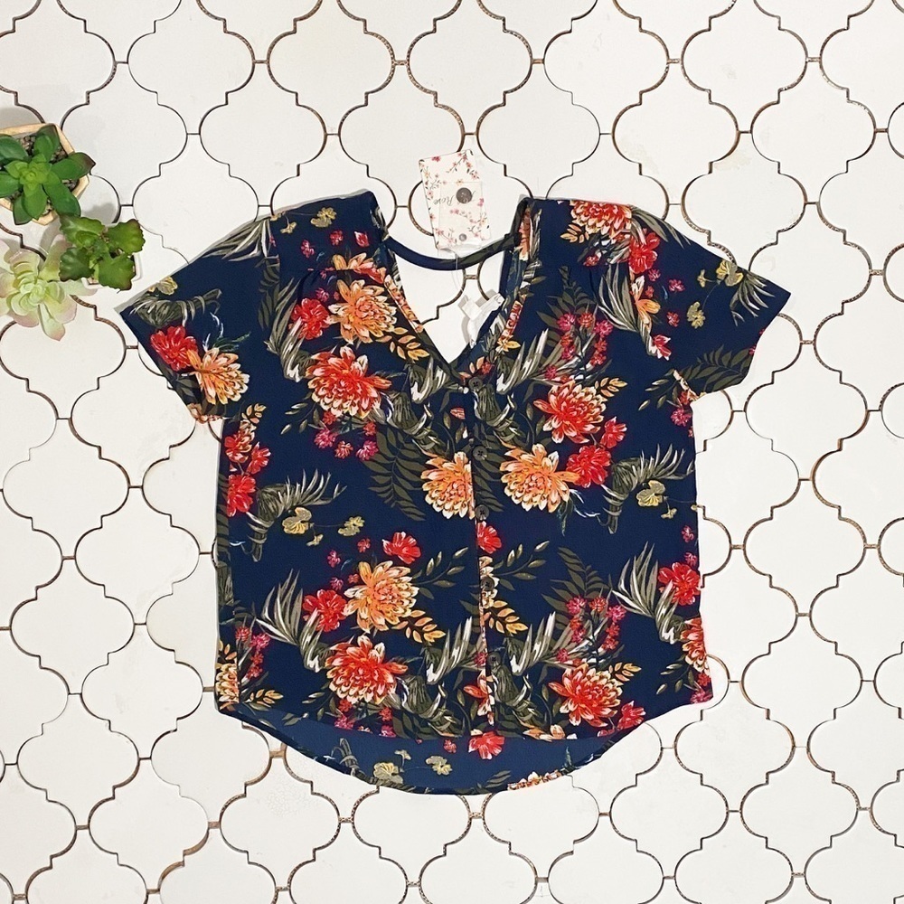 Pink Rose Floral Top